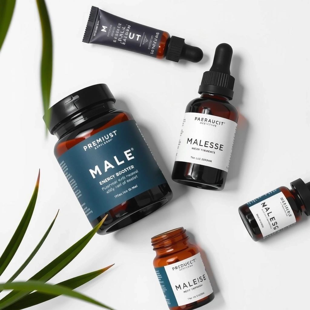 Premium male vitality supplements and wellness products