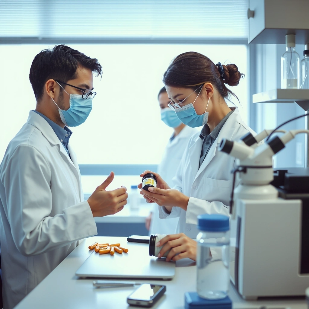 Quality control laboratory testing supplements for purity and potency